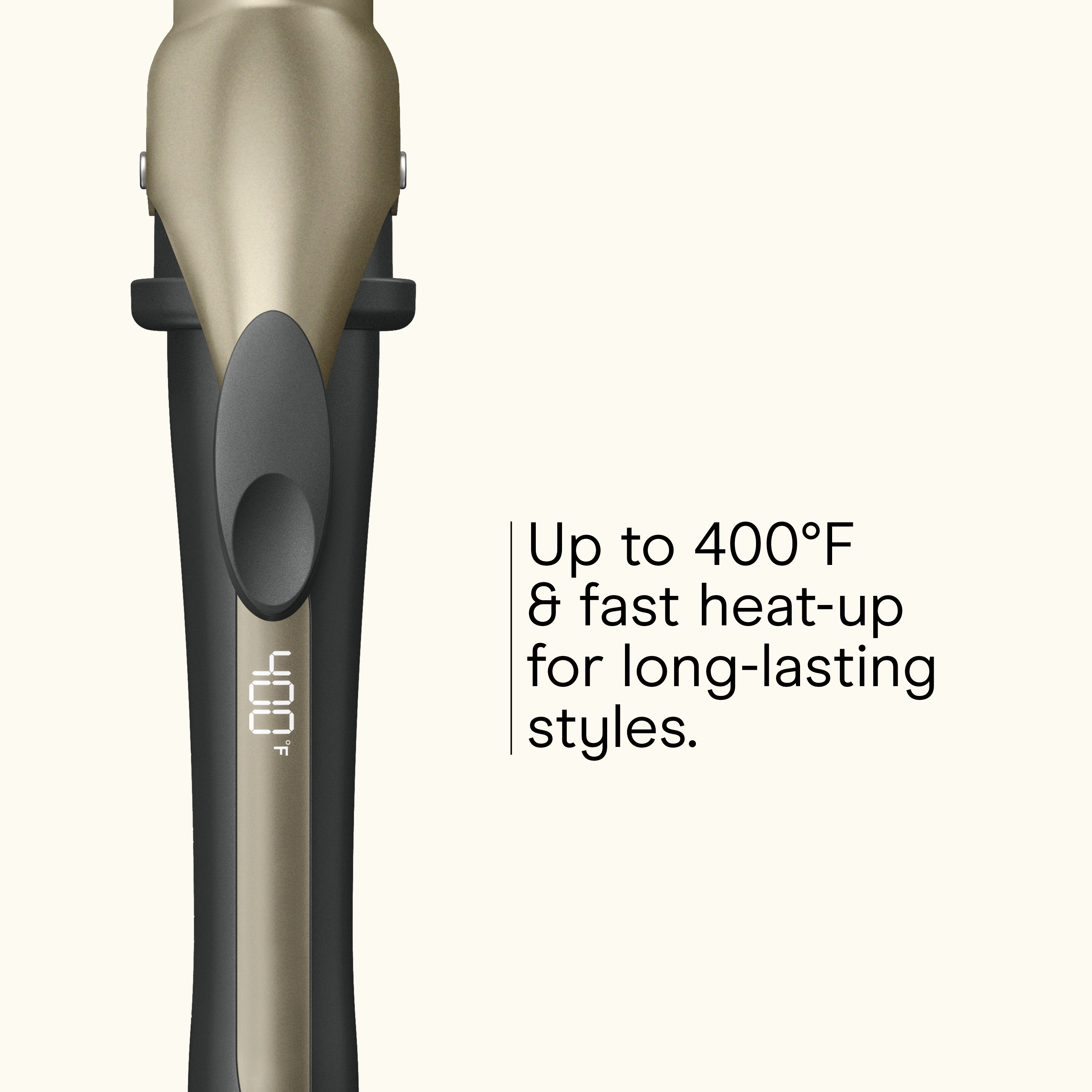 Digital Ceramic Series 1¼" Tourmaline Ceramic Clip/Clipless Curling Wand, , large image number 3.0