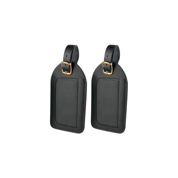 Leather Luggage Tags – Black