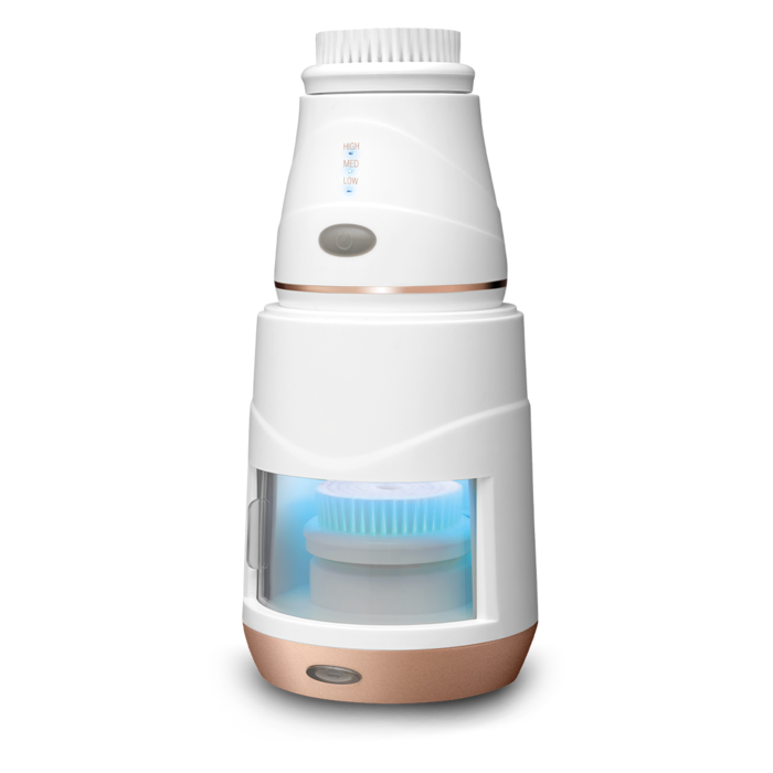 Cepillo de limpieza facial sónico con esterilizador UV/LED de cepillo, imagen grande número 2.0