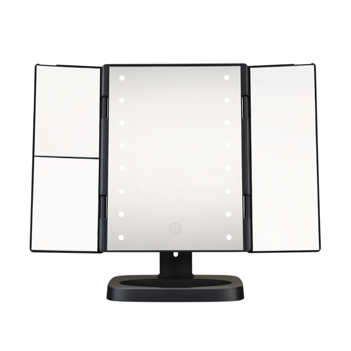 Tri-Panel LED Mirror