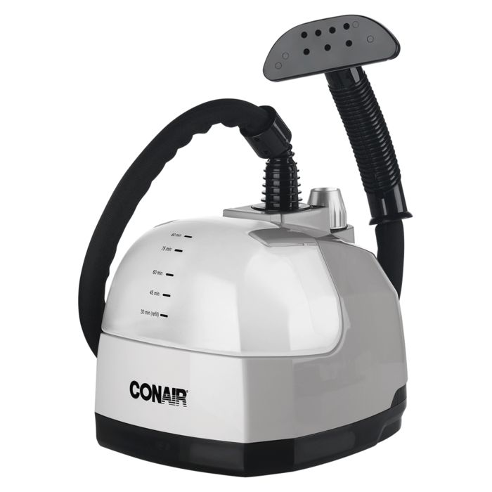 Ensemble de fer à repasser à vapeur et défroisseur manuel Conair de 1 550  W, blanc/bleu