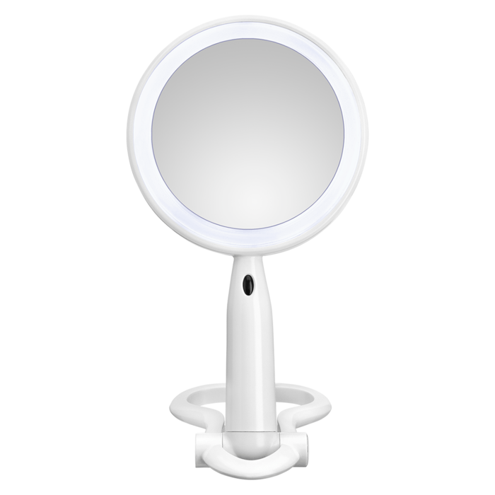 Plastic LED Double-Sided Mirror – White, , large image number 0.0
