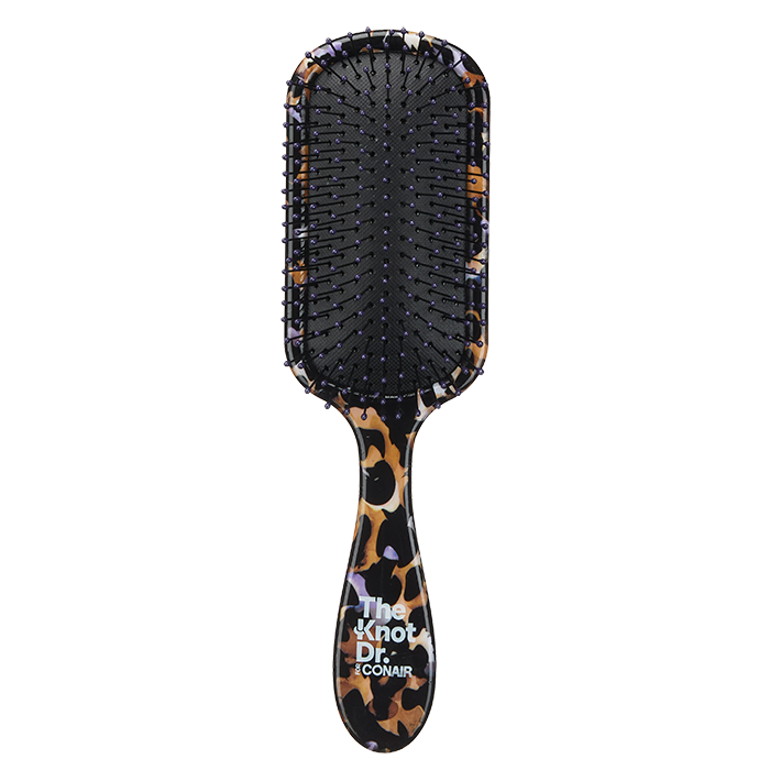The Knot Dr. for Conair Pro Brite Detangling Leopard Print Hairbrush image number 0