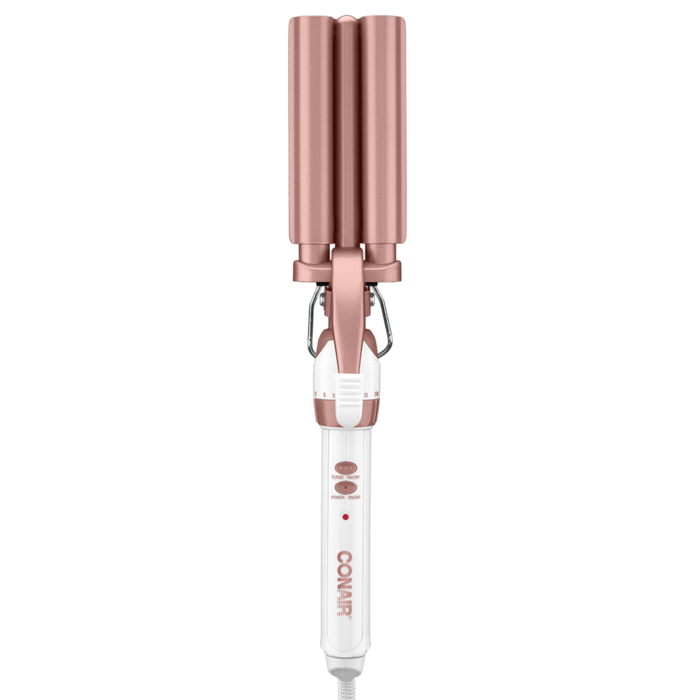 Double Ceramic Triple Barrel Hair Waver, Crimping Iron image number 0