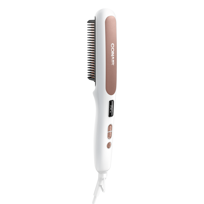 Double Ceramic Heated Straight Brush