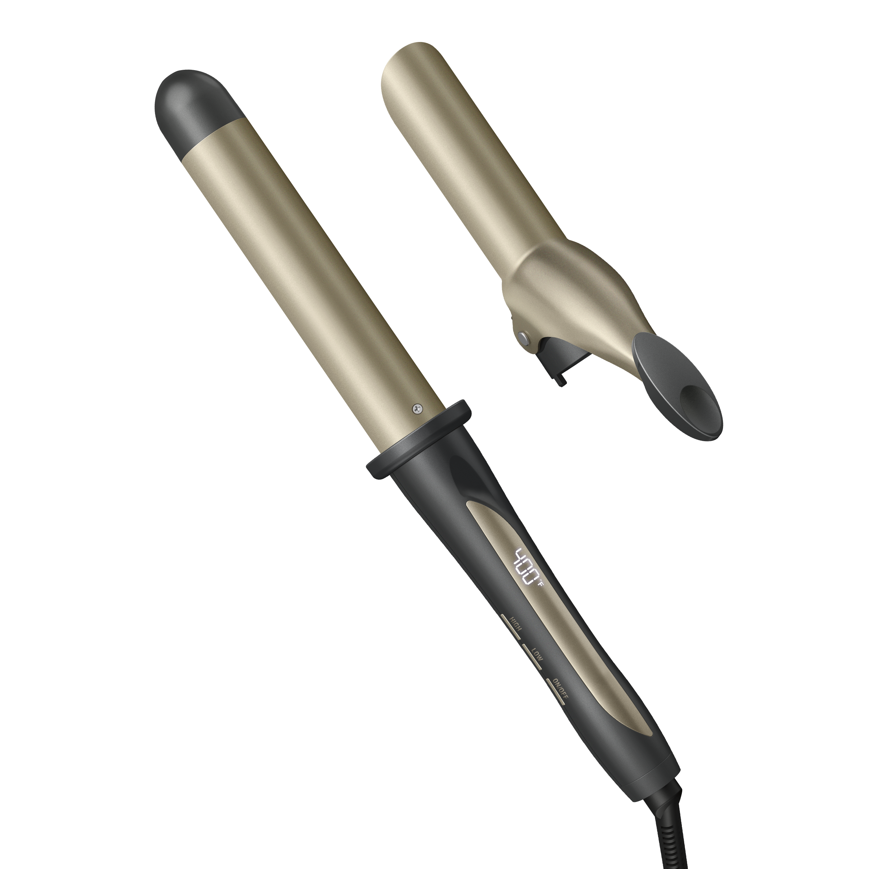 Digital Ceramic Series 1¼" Tourmaline Ceramic Clip/Clipless Curling Wand