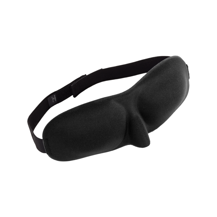 Máscara ergonómica para dormir, en negro