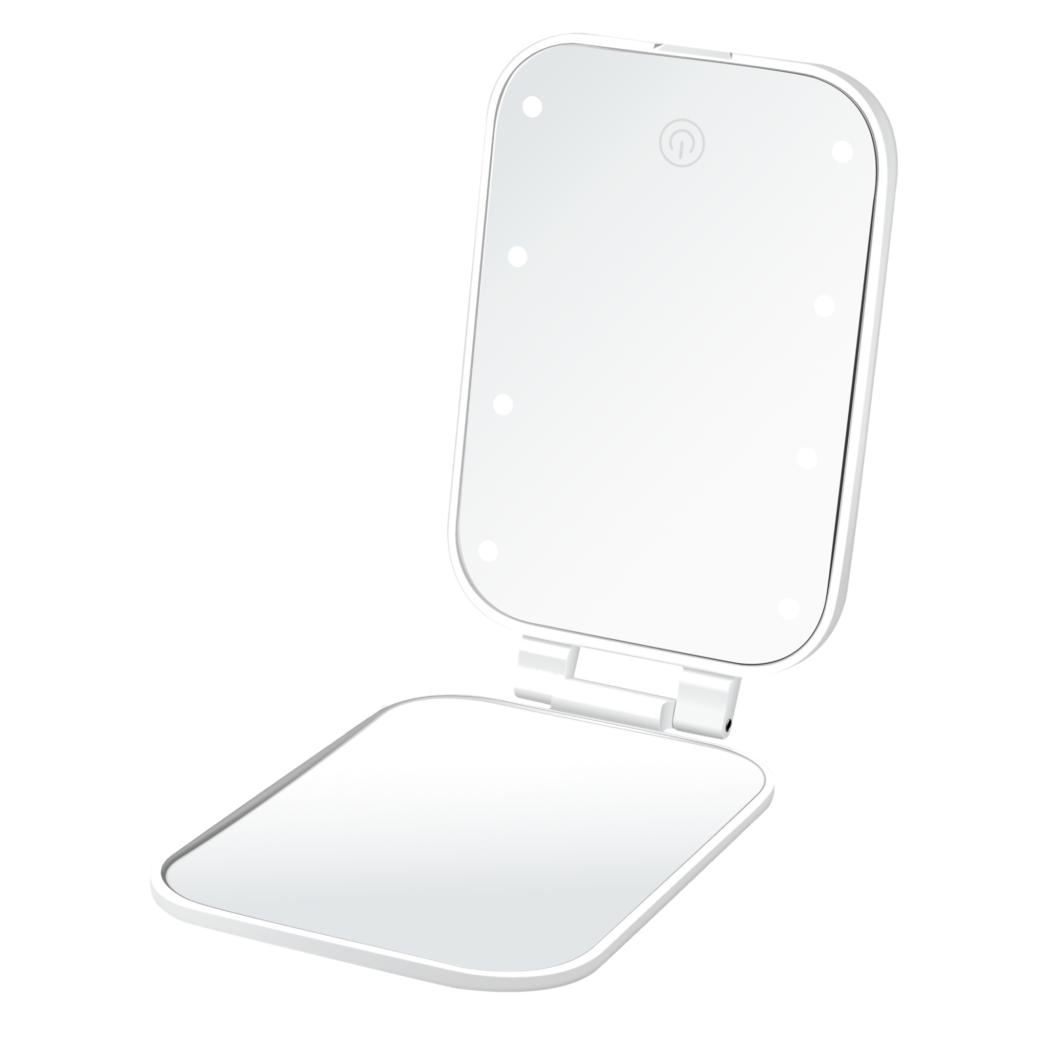 LED-Lighted Compact Mirror