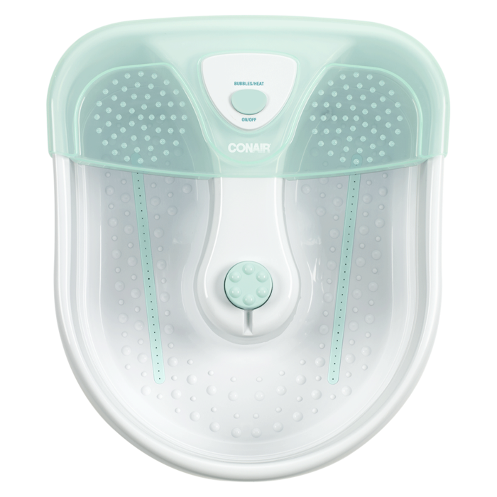 BAÑERA DE HIDROMASAJE PARA PIES CON CALOR, BURBUJAS Y 3 ACCESORIOS