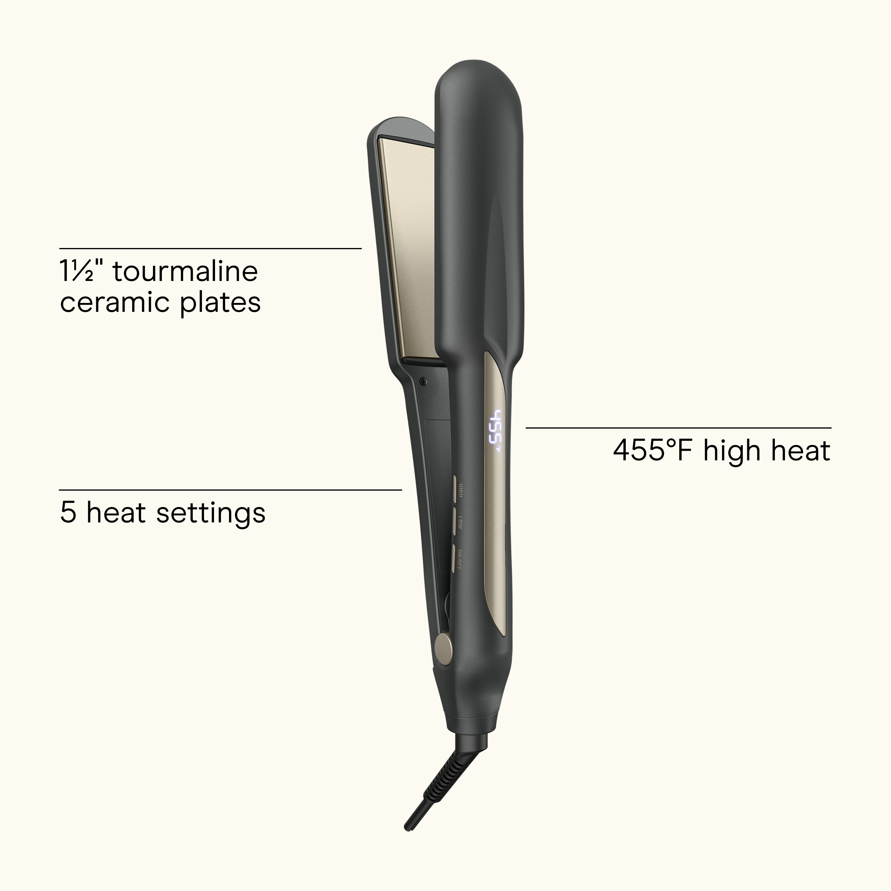 INFINITI PRO CONAIR™ 1.5" Tourmaline Ceramic Flat Iron, , large