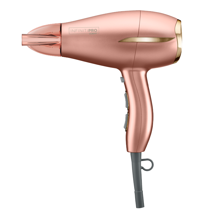 INFINITIPRO BY Conair - Secador de pelo con difusor innovador, secador de  pelo de 1875 W, innovador difusor mejora los rizos y las ondas mientras