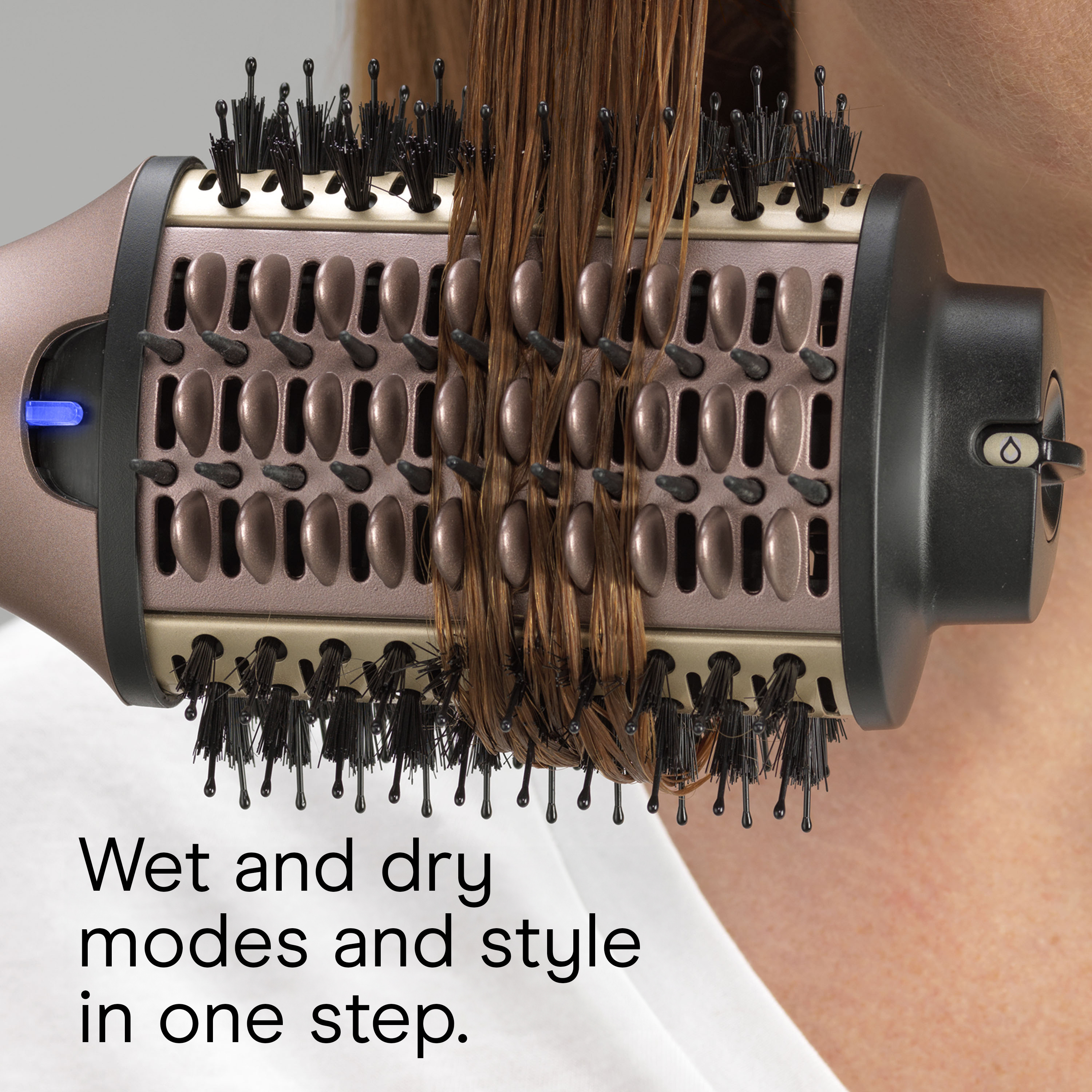 Cepillo de aire para cabello húmedo/seco 2 en 1, imagen pequeña número 5.0