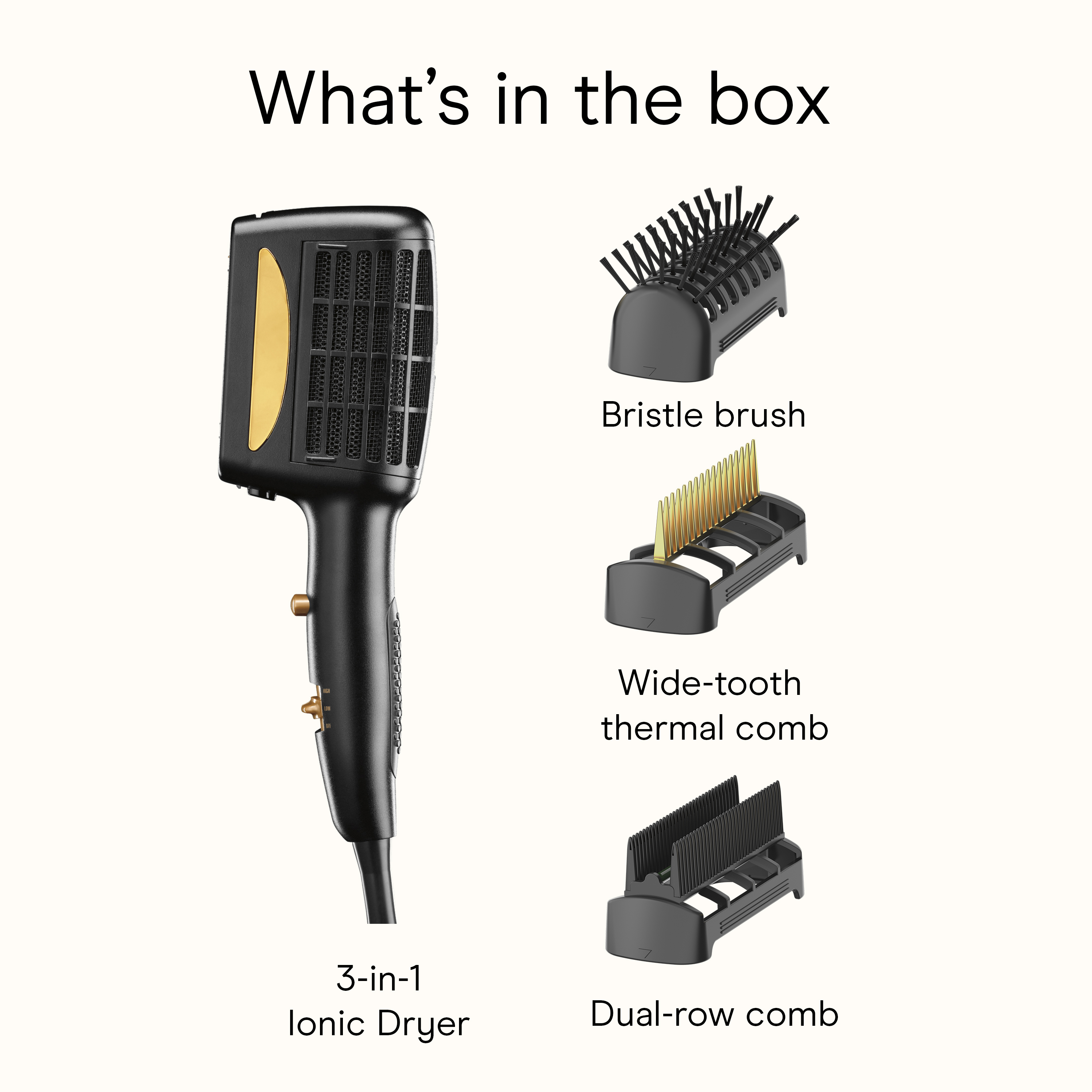 Secador de cabello 3 en 1, imagen pequeña número 7.0
