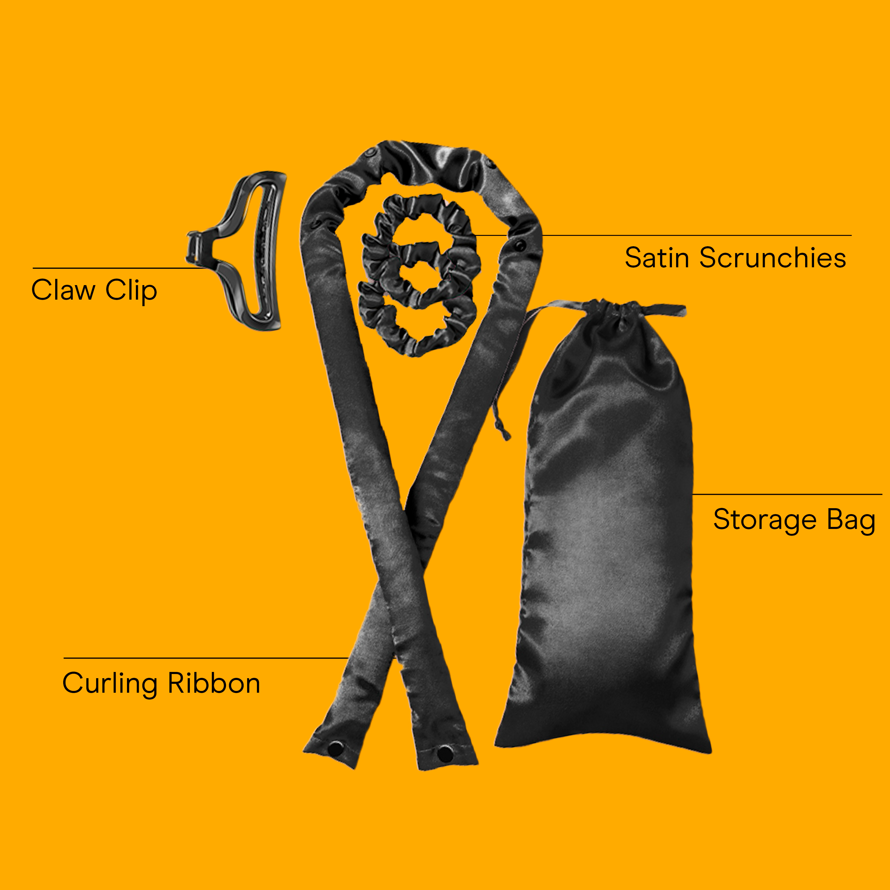 2-in-1 Heat & Heatless Hair Curler Set, , large