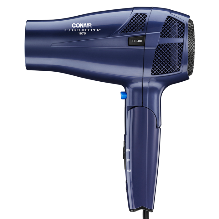 Hair dryer with retractable on sale cord