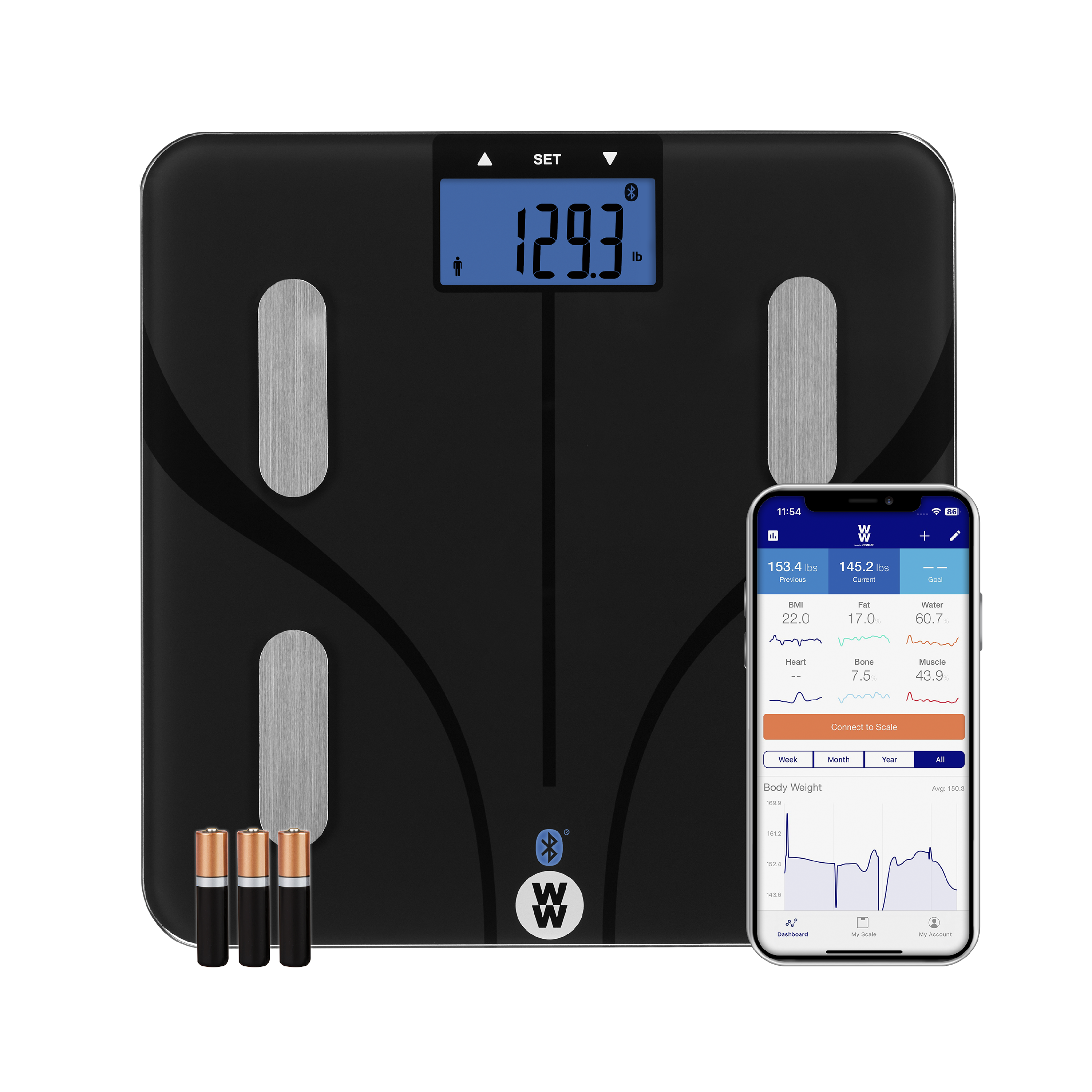 Conair TH360WH Thinner Digital Precision Chrome and Glass Scale