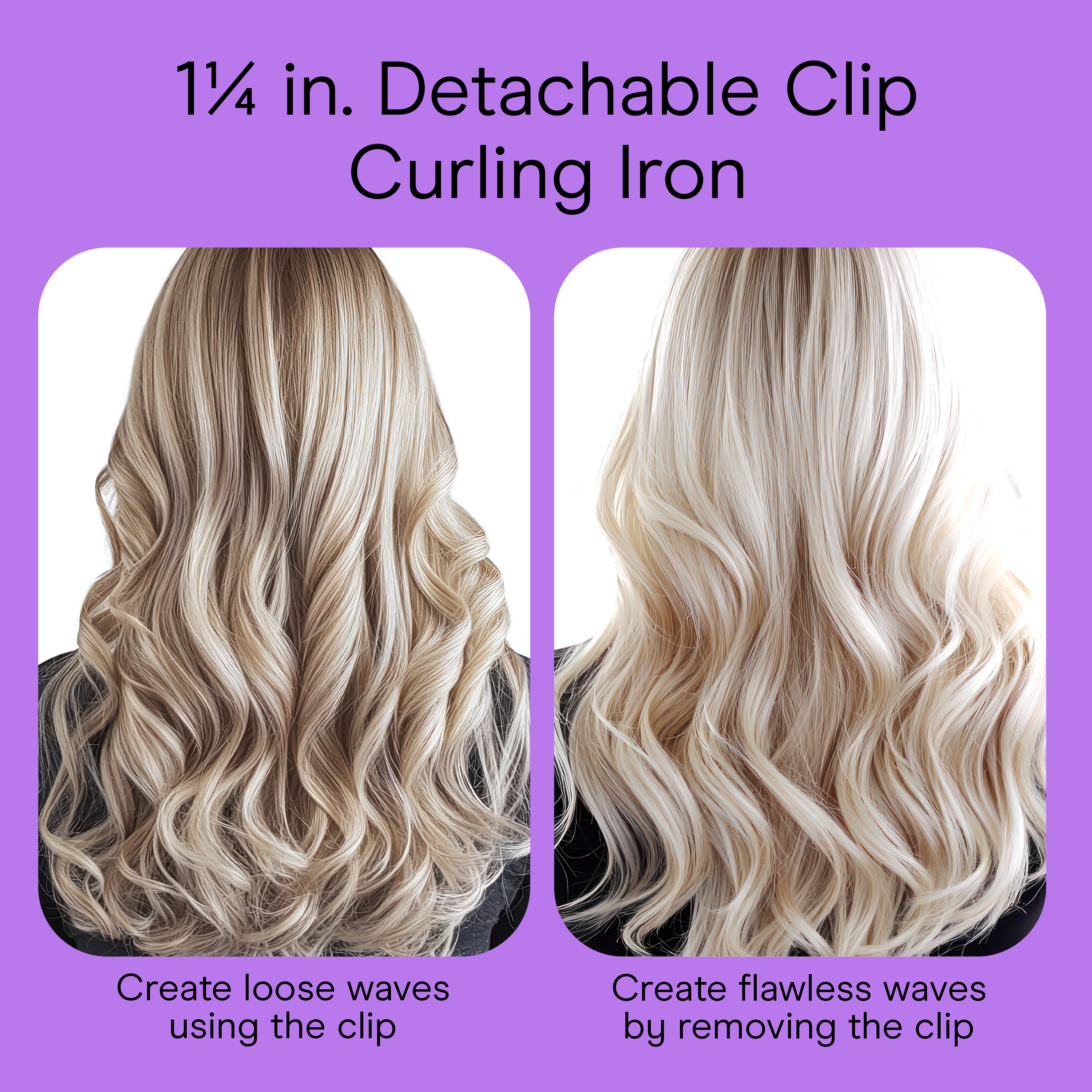 Digital Ceramic Series 1¼" Tourmaline Ceramic Clip/Clipless Curling Wand, , small image number 4.0