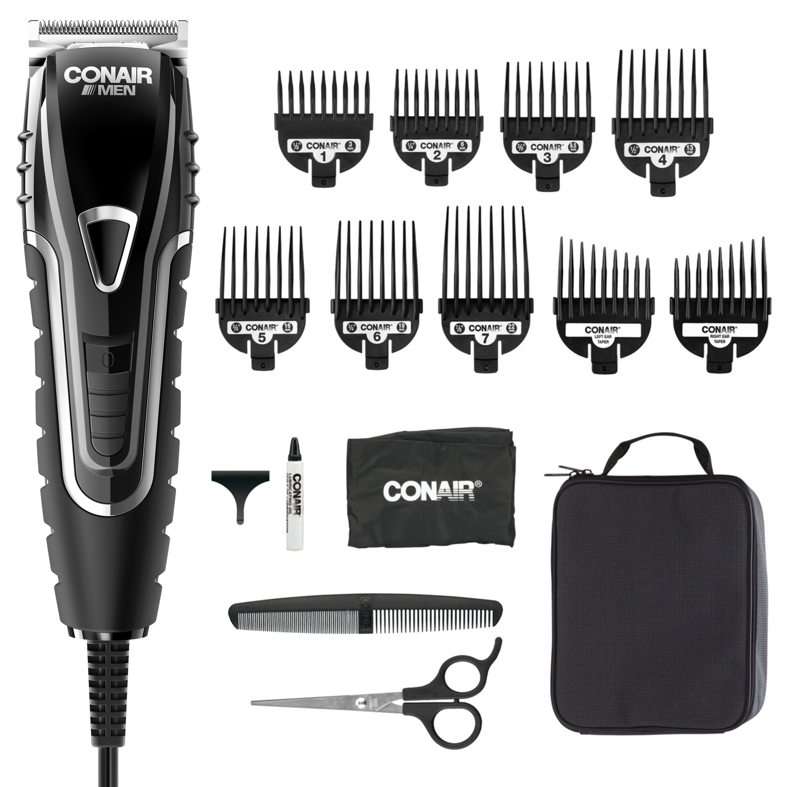 No-Slip Grip 16-Piece Barbershop-Quality Haircutting Kit, , large image number 2.0