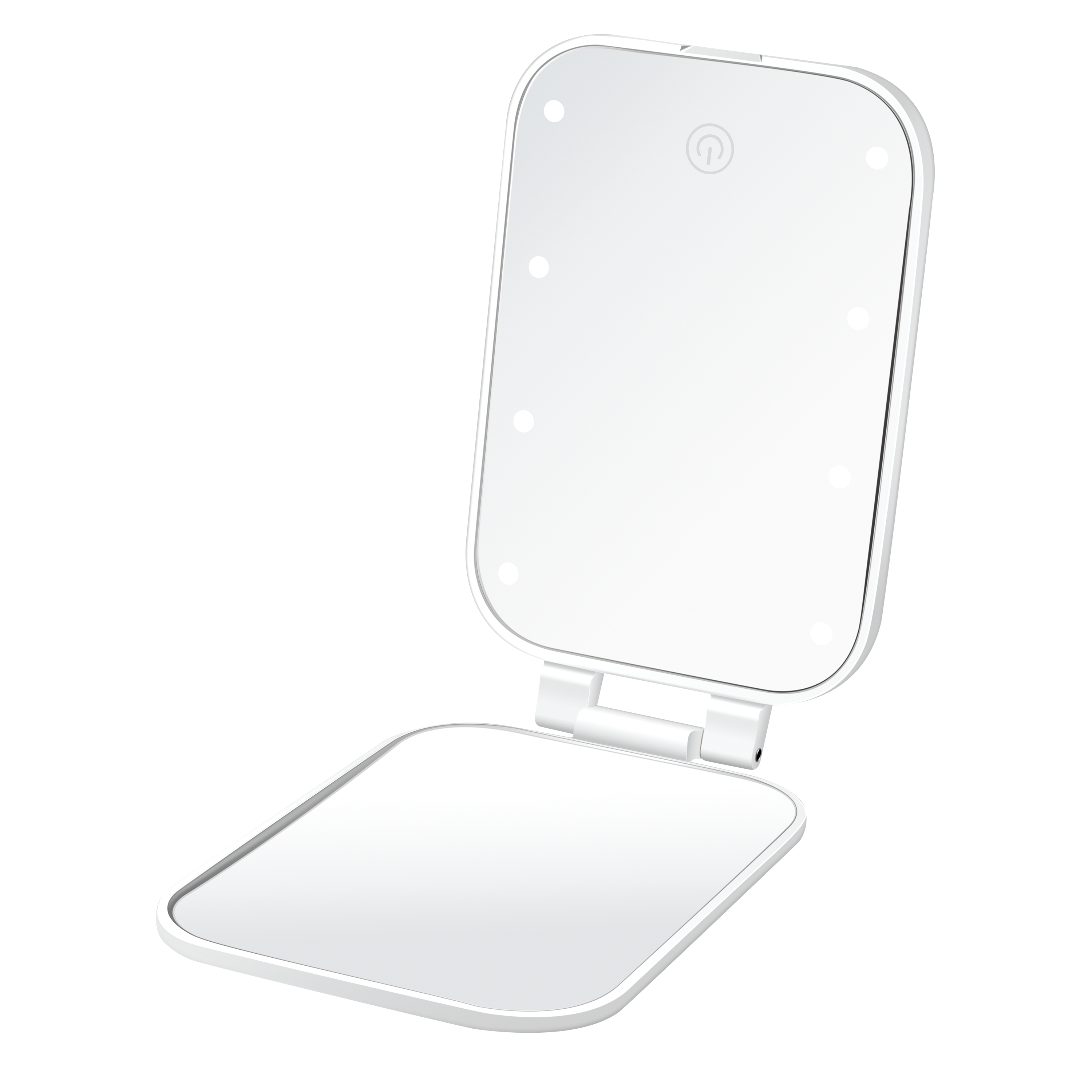 Espejo compacto con luz LED