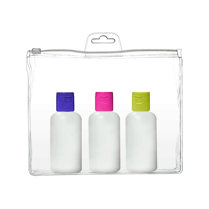 Juego de botellas de viaje de 3 onzas
