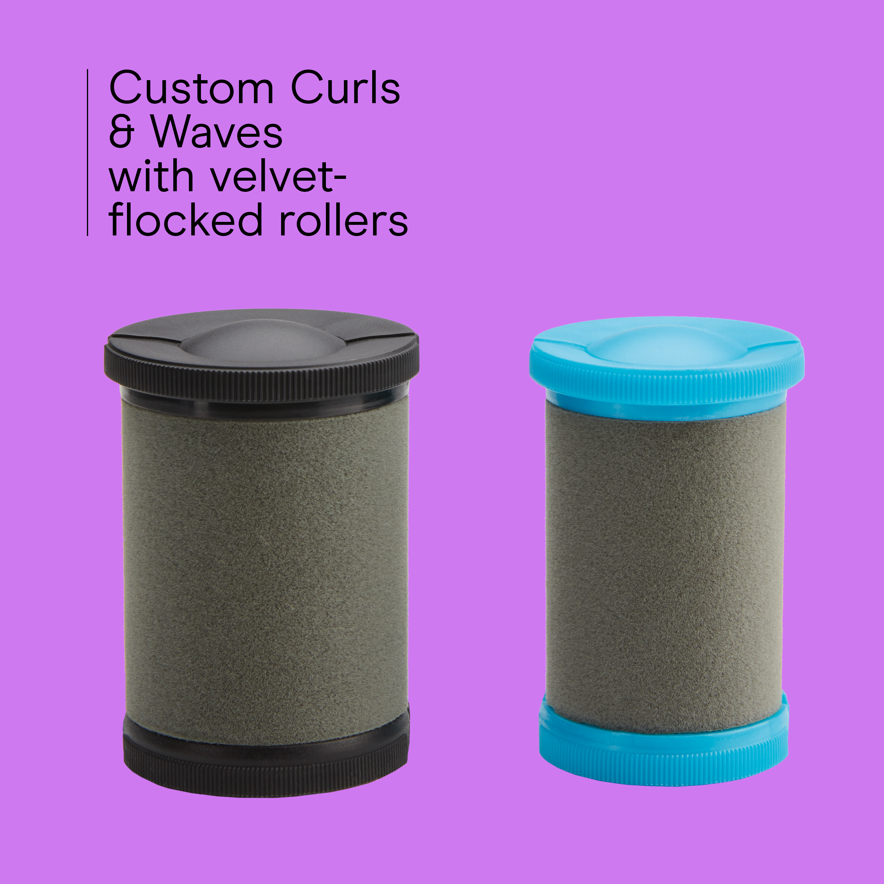 Custom Curls & Waves Jumbo and Extra-Large Ceramic Hot Rollers, Hair Setter for Salon-Style Curls, 12 Rollers, , large image number 2.0