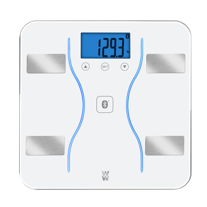 Digital Glass Scale with Blue Backlight Display