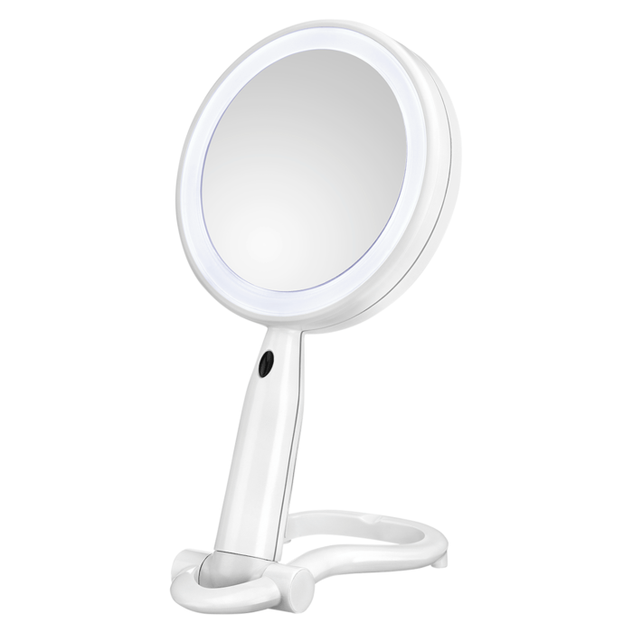Plastic LED Double-Sided Mirror – White, , large image number 1.0