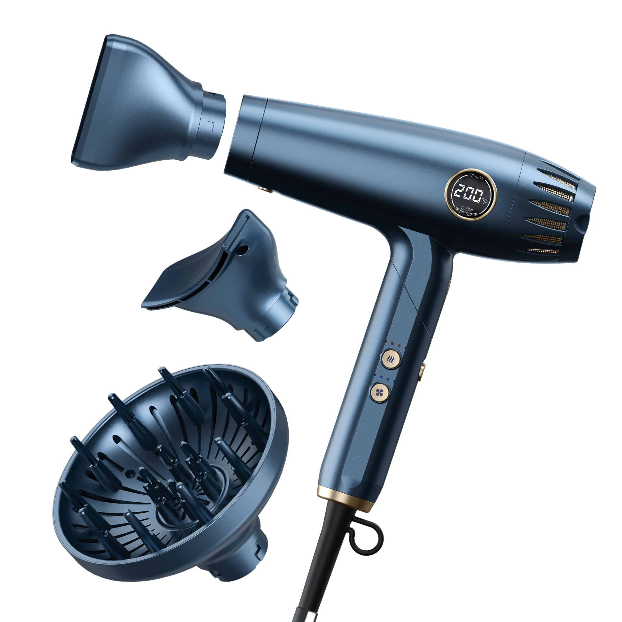 Secador de cabello digital sin frizz